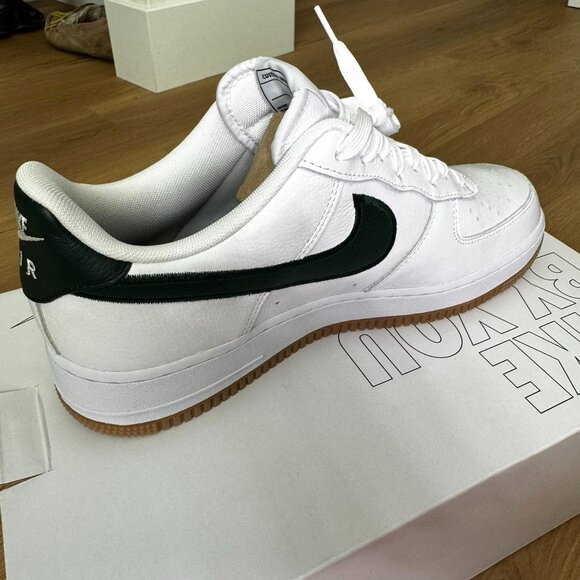 Nike Air Force 1 Low Custom Evergreen Swoosh Men’s 9.5 NEW w/Box - Picture 7 of 16